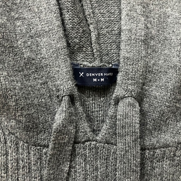 Dever Hayes Knitwear Hooded Sweater – Grey, Size Medium - Picture 6 of 8